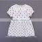 Summer Wholesale Boutique Baby Girl Soft Clothes Polka Dots Peter Pan Collar Casual Dress