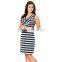 wholesale cheap striped sleeveless maternity dress china factory
