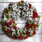 Custom Muticolor Burlap Christmas Wreath