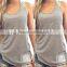 Polyester Crop Top Tank Top2014 new arrive women different size for choice & short front long back printed