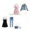 2017 Cotton A-line One-piece Lady Dress