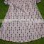 Teen Girls Summer Cotton Black And White Tunic Wholesale Fashion Baby Girls Flutter Tunic Boutique