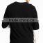 Men's unique fashion half sleeve black sweaters