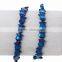 (Grade A) Natural Halloween Owl Royal Blue AB Color Hematite Beads