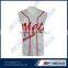 The latest model of 100% polyester blank leather baseball jerseys wholesale