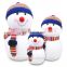 OEM Design 30cm Soft Snowman Stuffed Toys