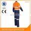 Factory price Fireproof Reflective Stripe women orange work coveralls