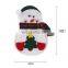 8pcs/set Kitchen Cutlery Suit Silverware Holders Porckets Knifes Folks Bag Snowman Shaped Christmas Party Decoration Supplies