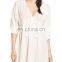 C78 Woven Cover-Up Beach Cotton Tunic Kaftan