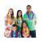 Wholesle plastic artificial hawaiian decor,hawaiian flower leis