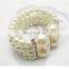 New Design 4 Rows Wedding Jewelry Bracelet Diamond Imitation Pearl Bridal Bracelet
