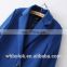OEM fashionable ladies wind coat melton wool long blue coat