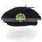 China cheap price army beret cap with 100% wool in Guangdong