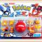 2016year new hot sell pokemon ball with pokemon figure toy
