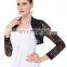 Stock Womens Ladies Long Sleeve Cropped Black Lace Shrug Bolero BP000049-1