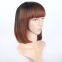 Short fashion style top quality hot selling virgin human hair wig