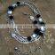 Cheap Good Quality Black Flower Diamond Lady's Metal Waist Chain Women Waist Chain Belt For Lady Dress Fashion Belt Women Chain