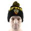 100%Acrylic Cheap Fur POM POM Beanies Knitted Hats