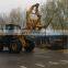 Heavy Duty 5 Ton Wheel Loader SEM 655D with wood logs