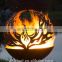 AHL-CORTEN Design Customized Rustic Outdoor Fire Pit Globe