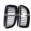1 Pair Matte  black Single Slat Line Front Grille Kidney grill for BMW 3 Series E90 E91 2005 2006 2007