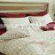 Japanese Style tartan design luxury Cotton Home bed sheets bed sheet bedding set