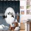 I@home Merry Christmas Wholesale Digital Printing Polyester Shower Curtain Waterproof