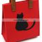 customized color 17inch reusable tote christmas felt wool shopping bag custom/felt envelope bag/felt document holders