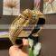 Dhl Ship Fabric straw braided diamond pearl rice beads knotted twisted rhinestone hair hoop