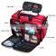Portable multifunctional large capacity nurse medical kit customized first aid kit bag