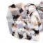 Recyclable Manufacturers colorful square jacquard plush soft warm luxury long faux fur throw blanket for winter