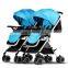 High landscape new style lightweight twins baby stroller 3 in 1