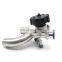 Sanitary SS316 U Type 3 Way Diaphragm Valve With TC/welded Ends EPDM+PTFE Membrane