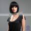 W3301 Hand made synthetic full lace half wig for black women