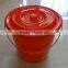 30L good quality plastic bucket with lid, plastic barrel and pail