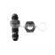 Universal Bulkhead AN Fitting Adapter Nut Black Aluminum Performance Hex Head Jam Nut