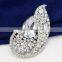 wholsale fashion silver gold crystal rhinestone diamond pearl rhinestone brooch