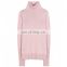 Light Pink Cashmere Knitwear Womens Sweater Top