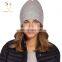 Ladies Winter warm cashmere Beanie Hat rib knit hat