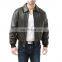 wholesale price new design motorcycle woodland man genuine leather flight bomber jacket