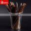 Individually wrapped brown color plastic coffee stirrer