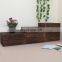 Home use two layers unfinished wooden jewelry box with drawers table decoration boxes