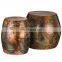copper antique drum stool