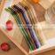 Trendy Portable Drinking Custom Reusable Valentine Fancy Large Smoothie Green Colored Straws