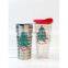 Custom gift double wall insulated stainless steel Christmas 30oz wine tumbler with lid
