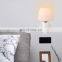 Lovely design nordic glass shade down wall mounted led wall lighting bedroom decorative lighting fixture resin wall lamps