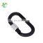 custom logo 25kn O-shape rock/mountain climbing aluminum hook with screw-locking gate