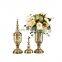 Gold Metal And Glass Jar Tabletop Home Decor