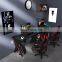 Internet Cafe Black Steel Frame RGB Gaming Desk PC Office Computer Table