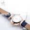 SHENGKE Jewelry Blue Handwatches Diamond Cutting Mineral Glass Watches Valentines Gift Wristwatch K0099L